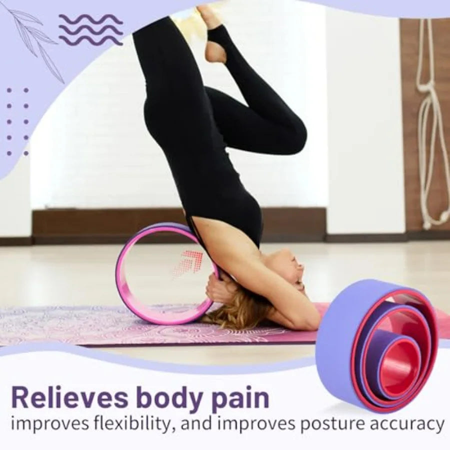 3 Pack ABS Yoga Wheel Set Foam Roller