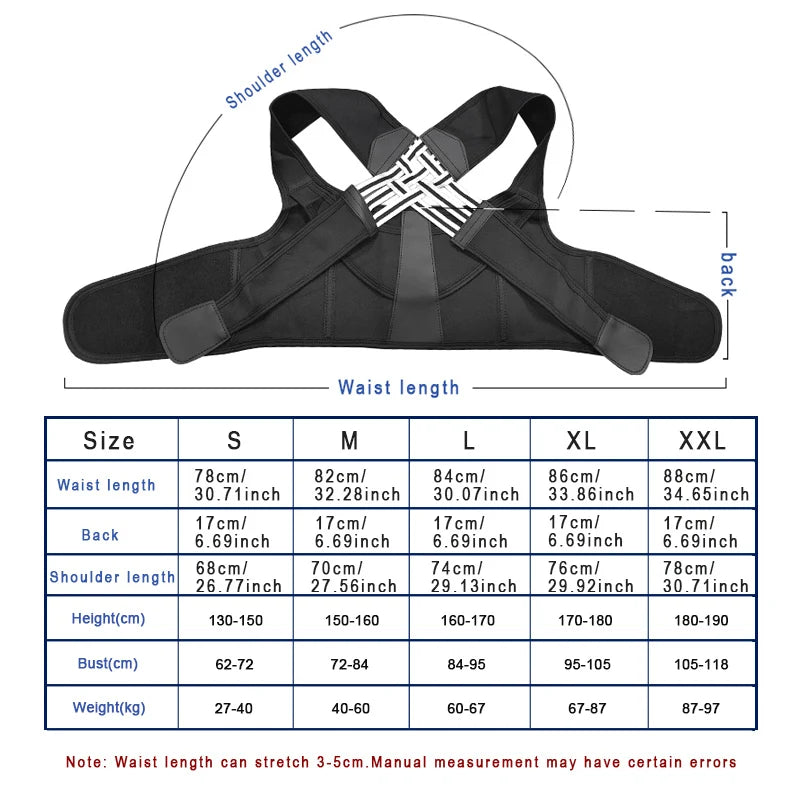 Back Brace Posture Corrector for Women and Men