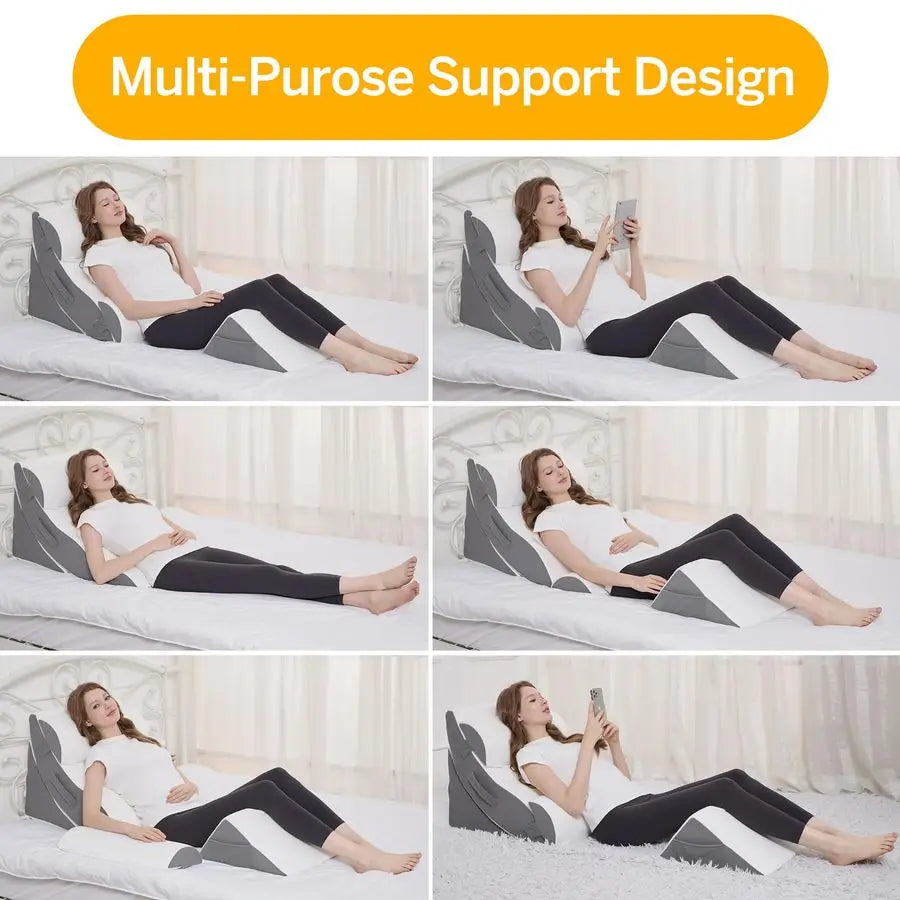 Bed Wedge Pillow Set- Orthopedic Set For Sleeping