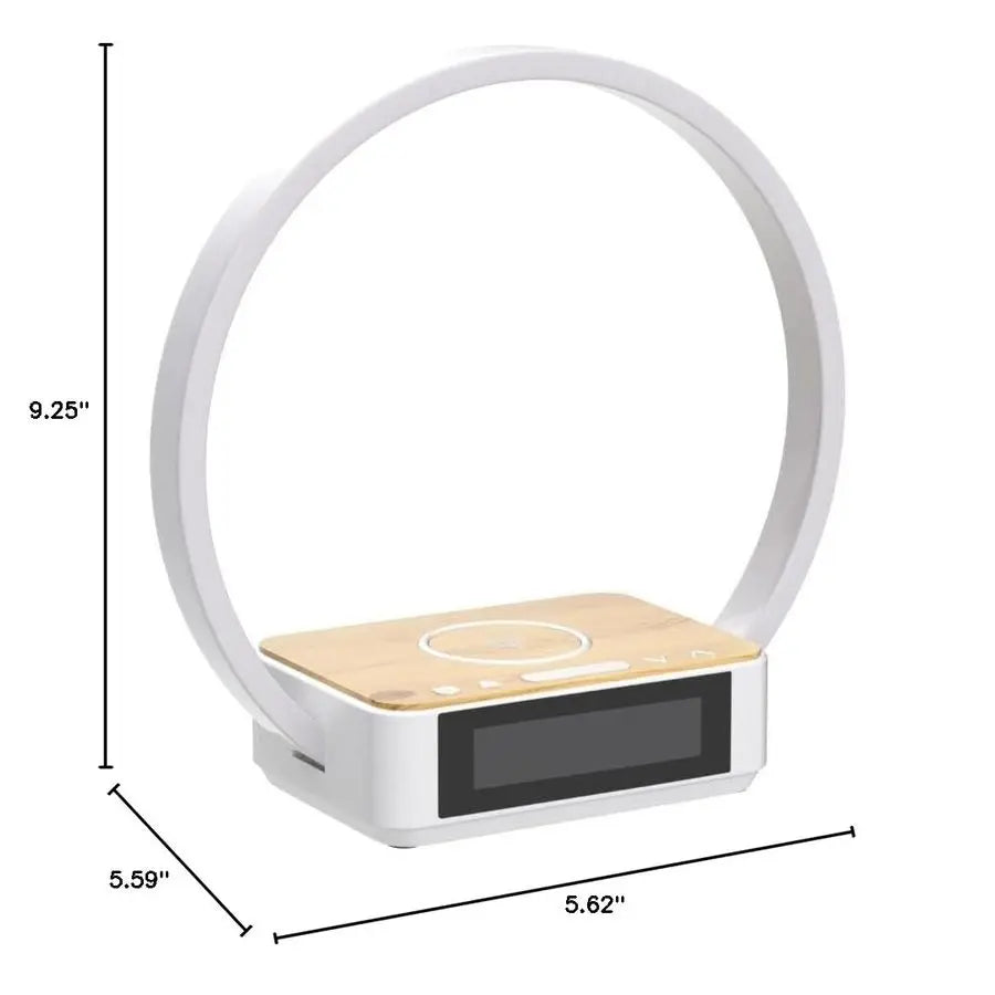 Bedside Lamp with Alarm Clock, Touch Lamp