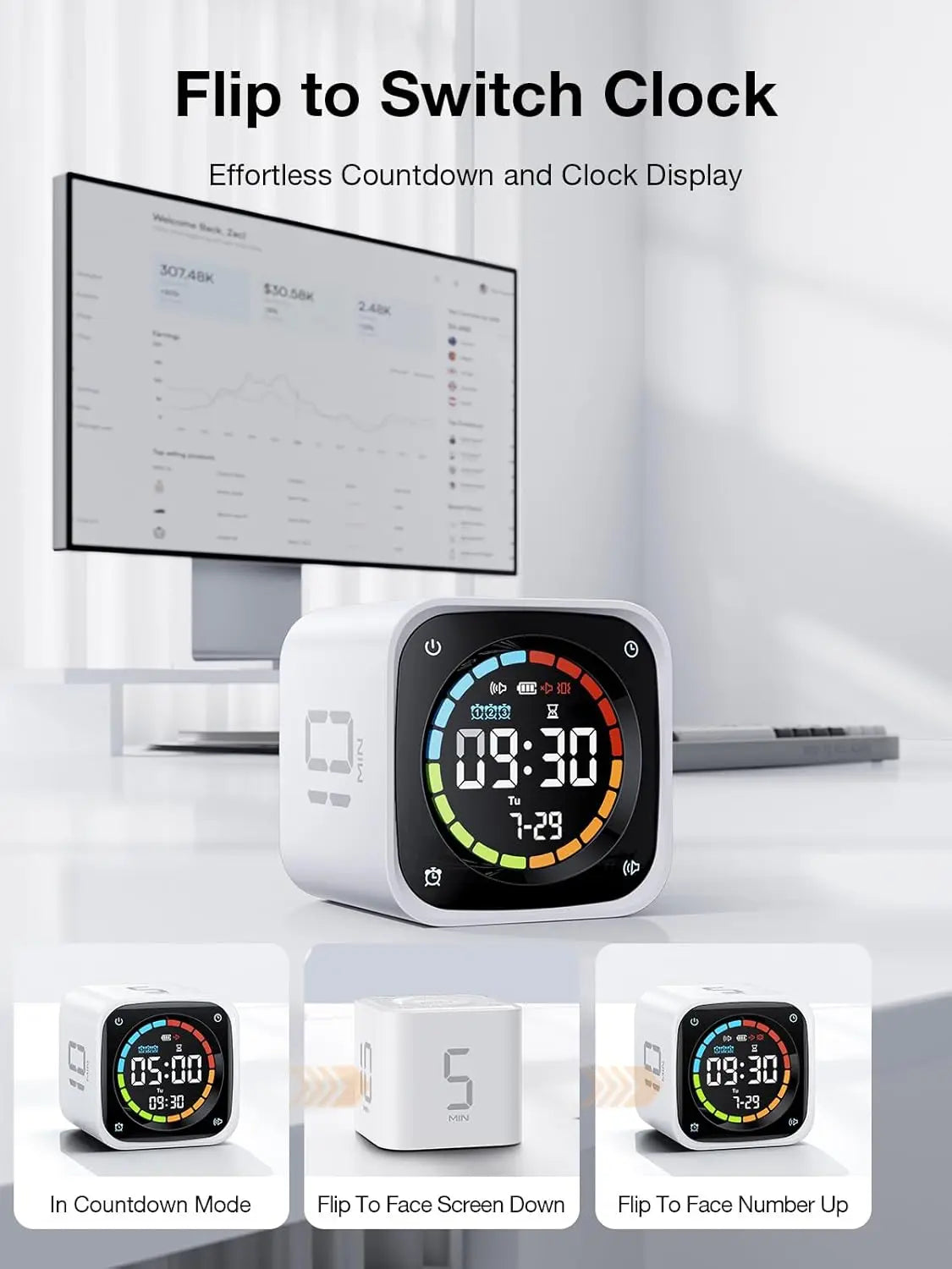 Pomodoro Timer Cube with Gravity Sensor