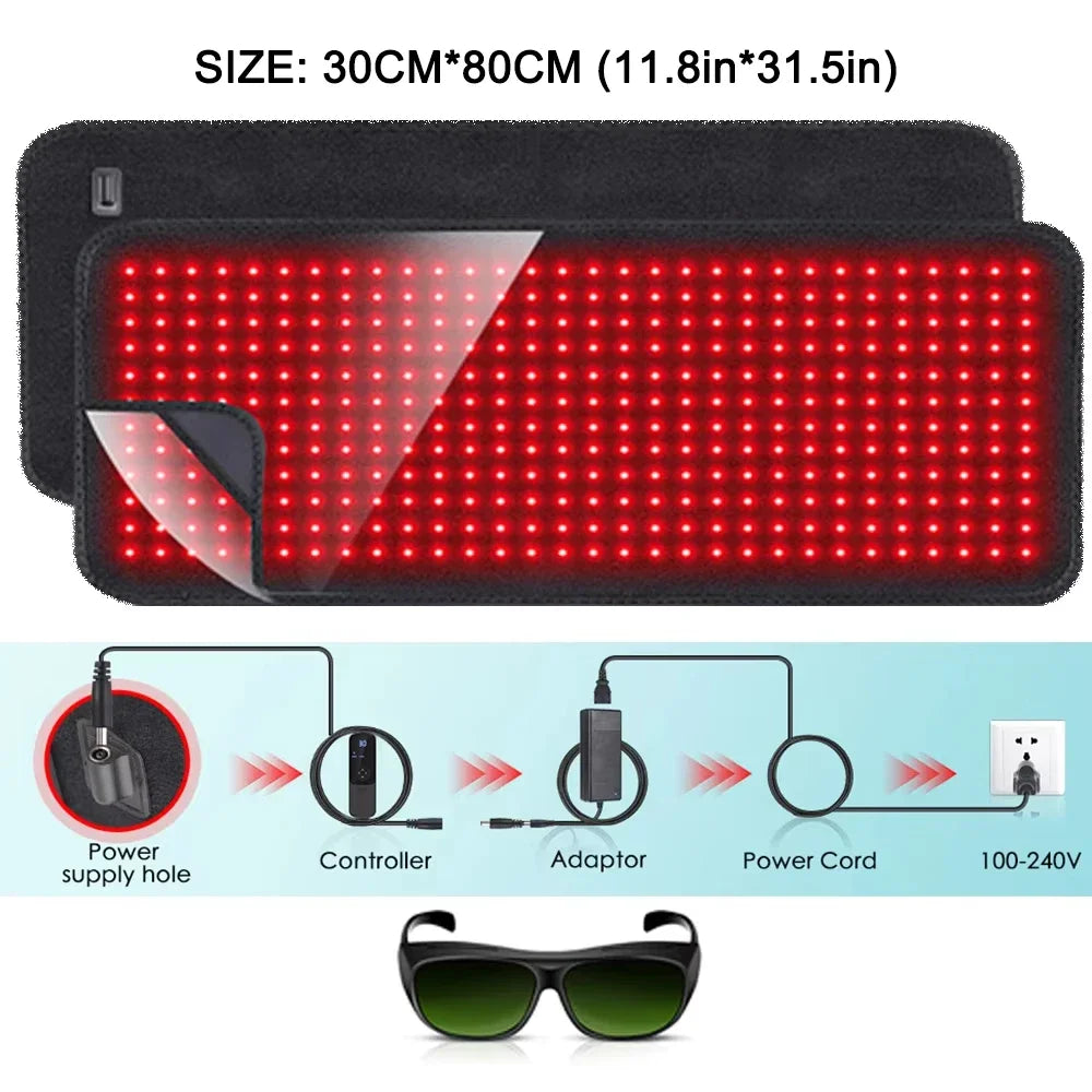 Updated Red Light Therapy Heating Pad