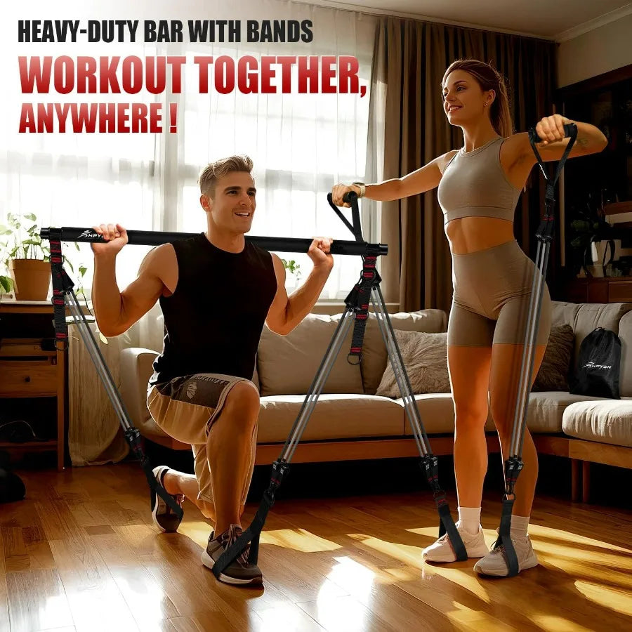 Pilates Bar Kit with Resistance Bands