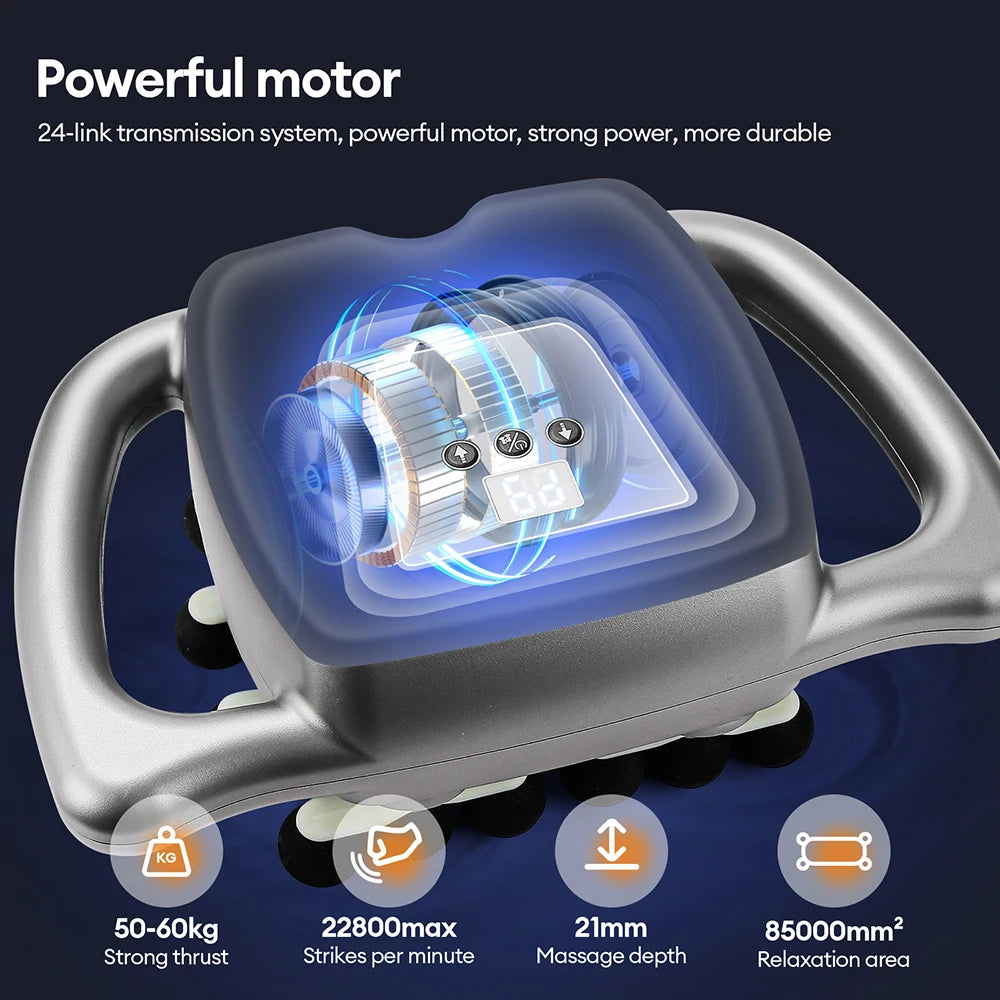 24-Head Fascia Gun- 9 Modes High Frequency Vibration
