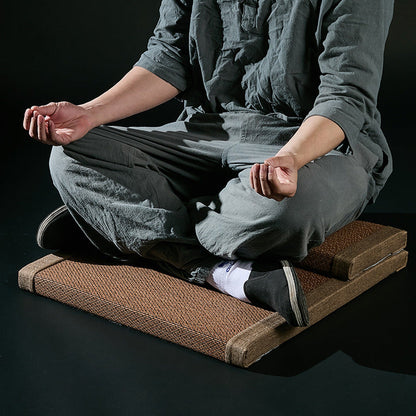 Natural Bamboo Fiber Zafu – Round Meditation Cushion for Zen Practice