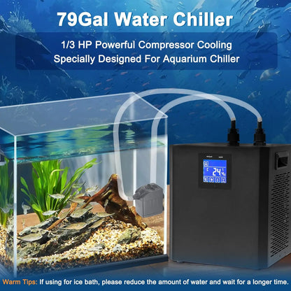 Aquarium Chiller 79 Gal 1/3 HP Water Chiller Machine