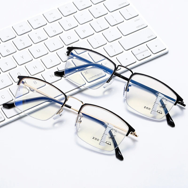 CLLOIO Titanium Anti Blue Light Hyperopia Reading Glasses