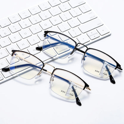 CLLOIO Titanium Anti Blue Light Hyperopia Reading Glasses