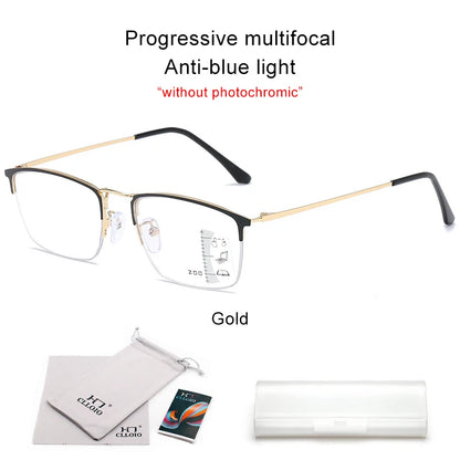 CLLOIO Titanium Anti Blue Light Hyperopia Reading Glasses