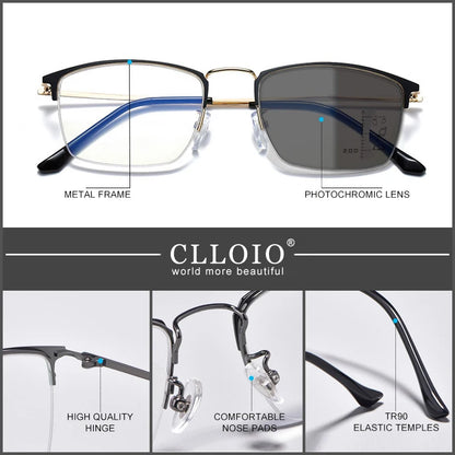 CLLOIO Titanium Anti Blue Light Hyperopia Reading Glasses