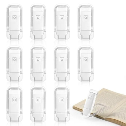 12 Pack Reading LightRechargeable Book Light for Reading in Bed Clip-On Book Lights with 3 Color Temperature Bulk Gifts for Boo