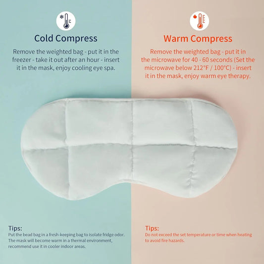 Weighted Sleep Mask for Dry Eyes & Migraine Relief