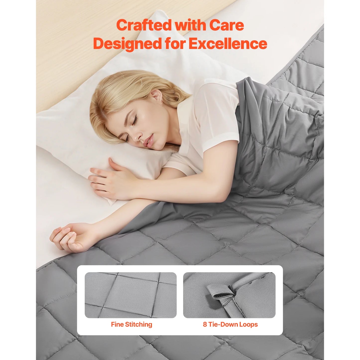 SucceBuy Weighted Blanket 25 lbs Cooling, Breathable