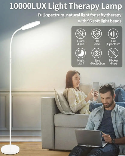 10000 Lux UV-Free Light Therapy Lamp With Remote