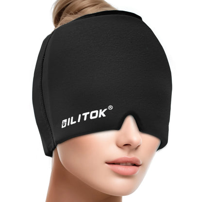 Igraine Headache Relief Cap, Gel Ice Head Wrap,