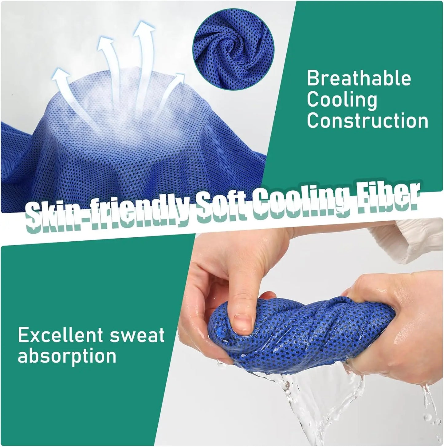 40"*12" Cooling Towels 6 Pack