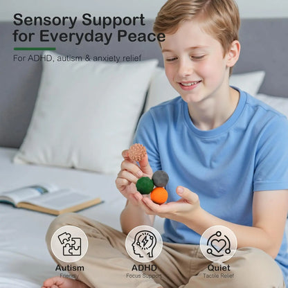 4PCS Magnetic Silicone Stress Balls for Anxiety Relief