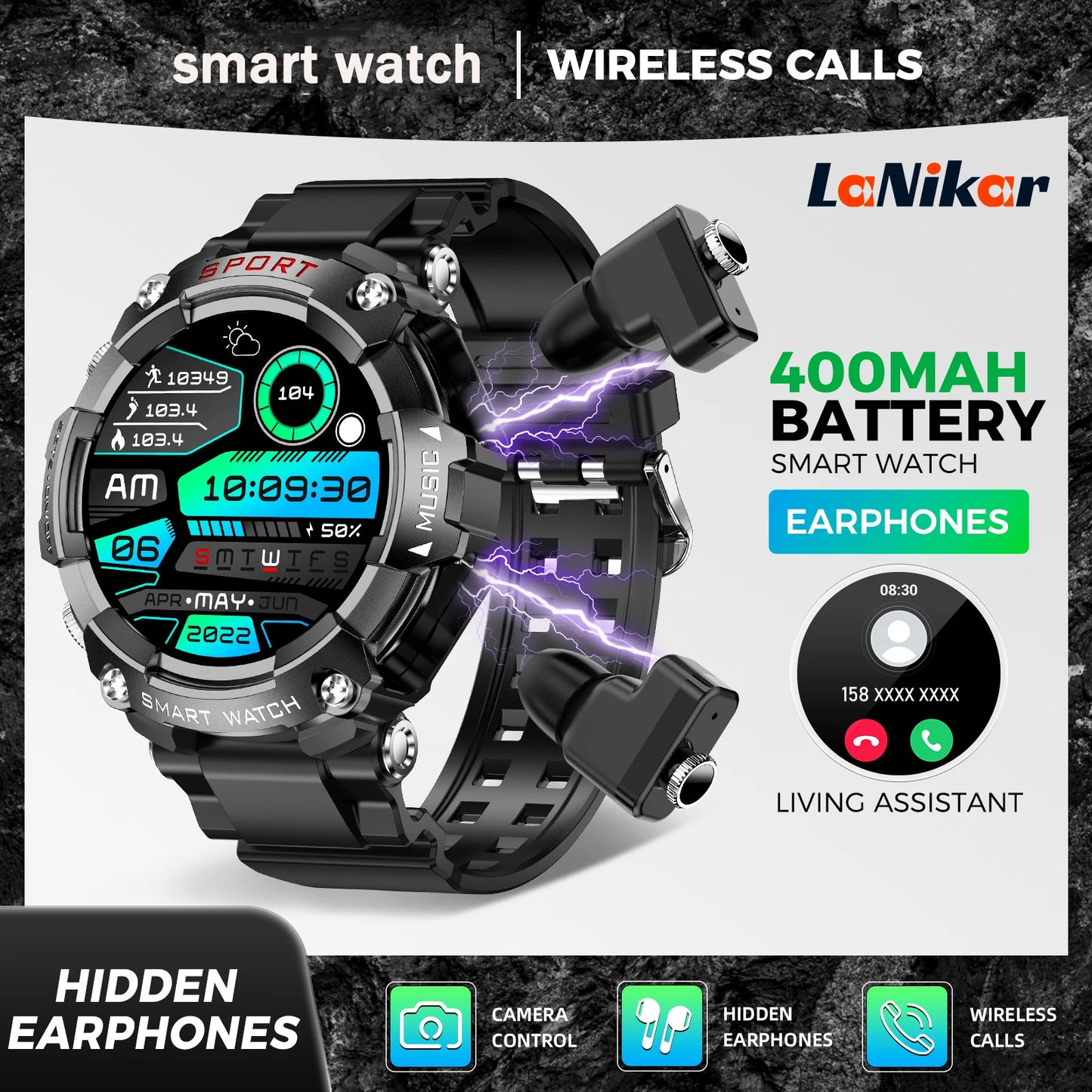 Smart Watch With Heart Rate Blood Pressure Monitor
