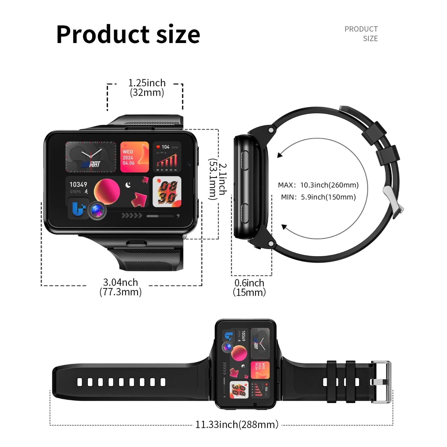 Smart Watch With Heart Rate Monitor