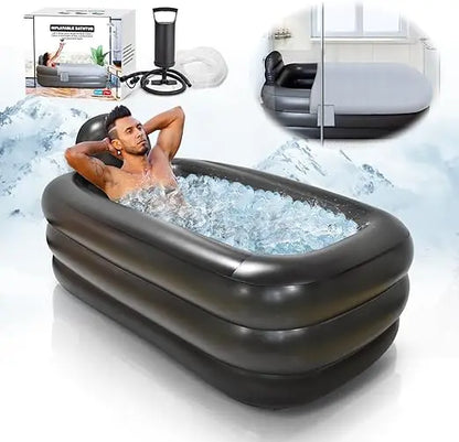 Portable bathtub for adults with cover