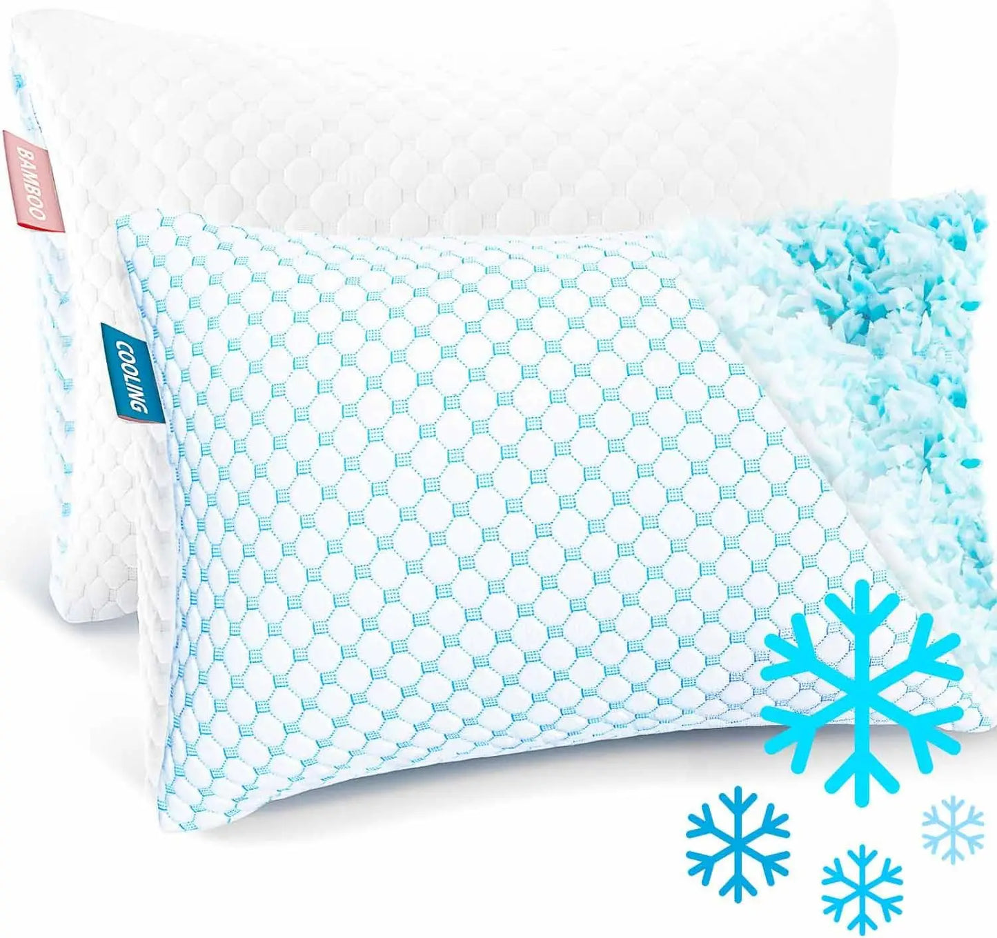 Queen Size Cooling Pillows Set of 2