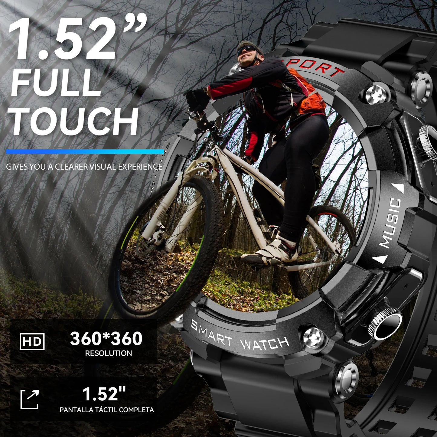 Smart Watch With Heart Rate Blood Pressure Monitor