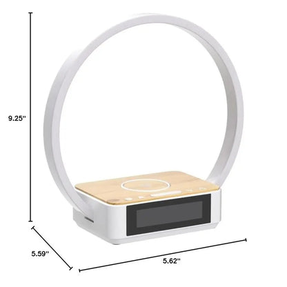 Bedside Lamp with Alarm Clock, Touch Lamp