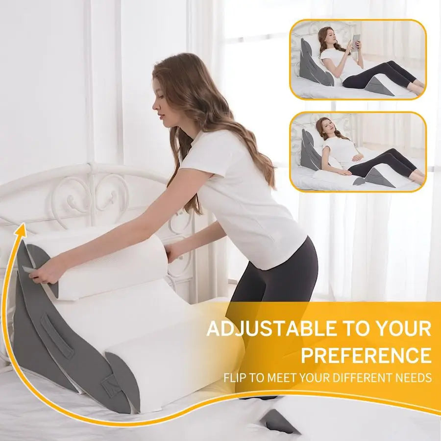 Bed Wedge Pillow Set- Orthopedic Set For Sleeping