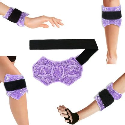 Ankle/Sport Foot Ice Compress Wrap Ankle Hot Cold Gel Bead Ice Pack for Ankle Foot Hand Care Massager Ankle Support Ankle Pad