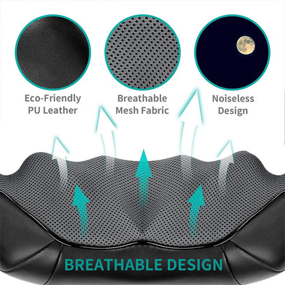 Shiatsu Neck and Shoulder Massager w/Heated Back Massager