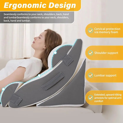 Bed Wedge Pillow Set- Orthopedic Set For Sleeping