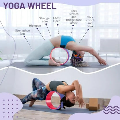3 Pack ABS Yoga Wheel Set Foam Roller