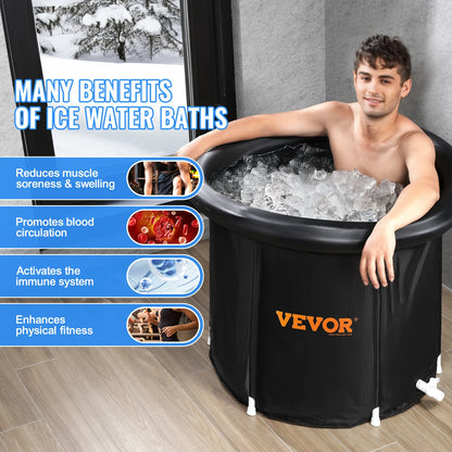 SucceBuy Ice Bath Tub Cold Water Therapy Plunge Tub