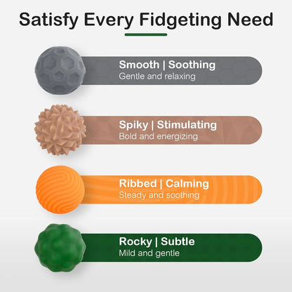 4PCS Magnetic Silicone Stress Balls for Anxiety Relief