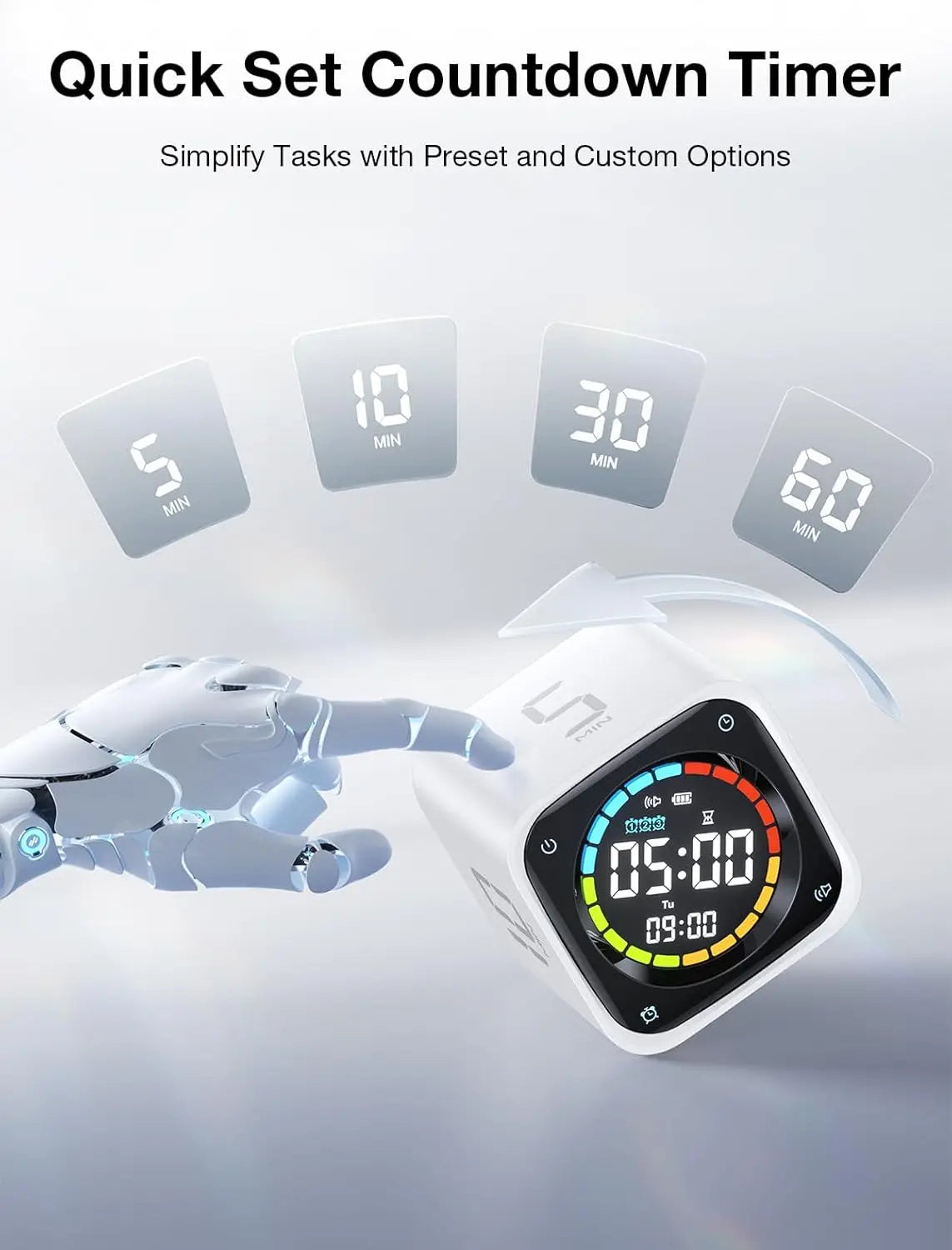 Pomodoro Timer Cube with Gravity Sensor