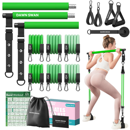 Pilates Bar Kit with Resistance Bands–