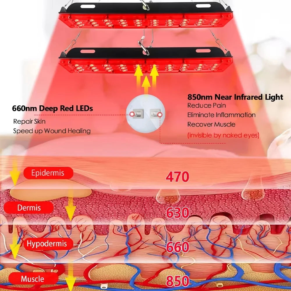 Double Heads LED Red Light Lamp