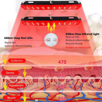 Double Heads LED Red Light Lamp