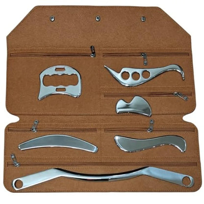 6 in 1Stainless Steel Gua Sha Scraping Massage Tool Set