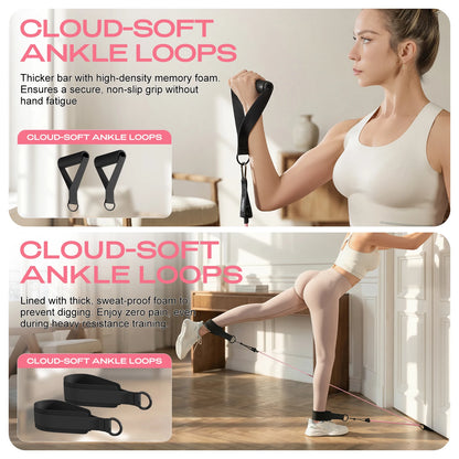 Pilates Bar Kit with Resistance Bands–