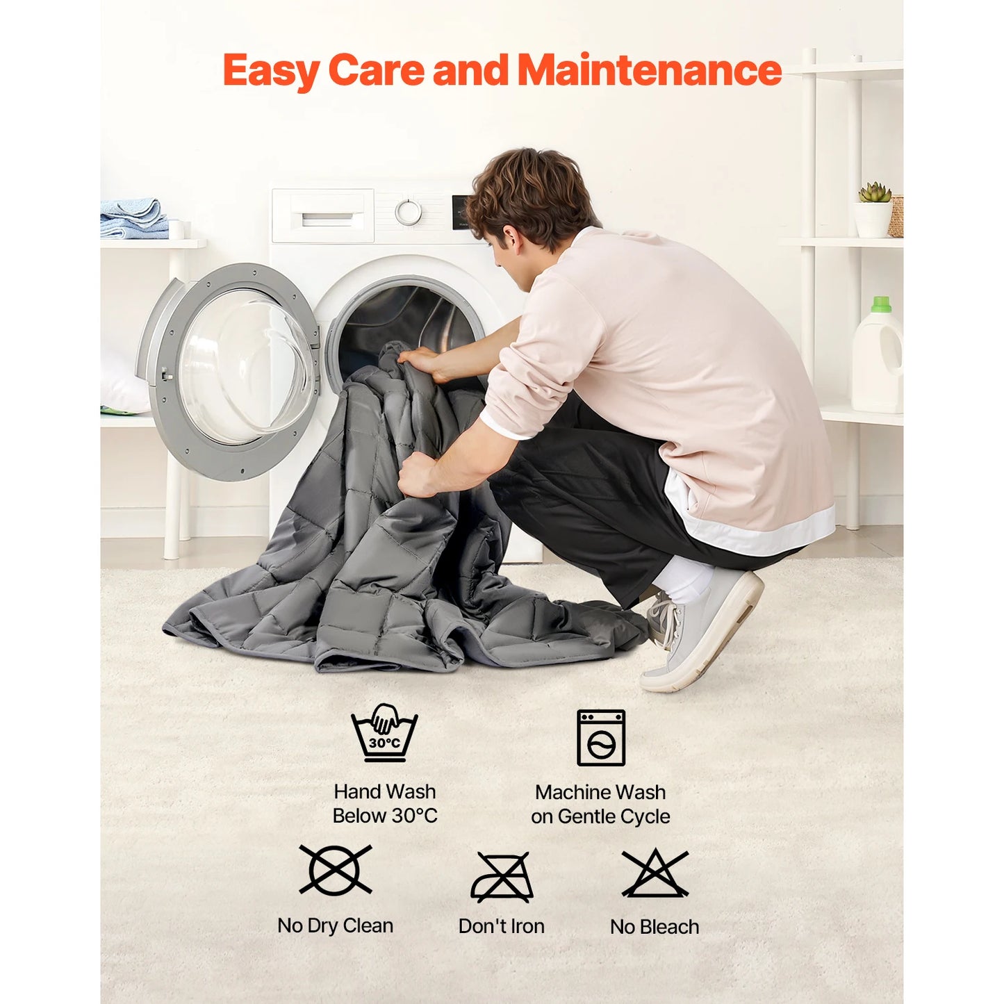 SucceBuy Weighted Blanket 25 lbs Cooling, Breathable