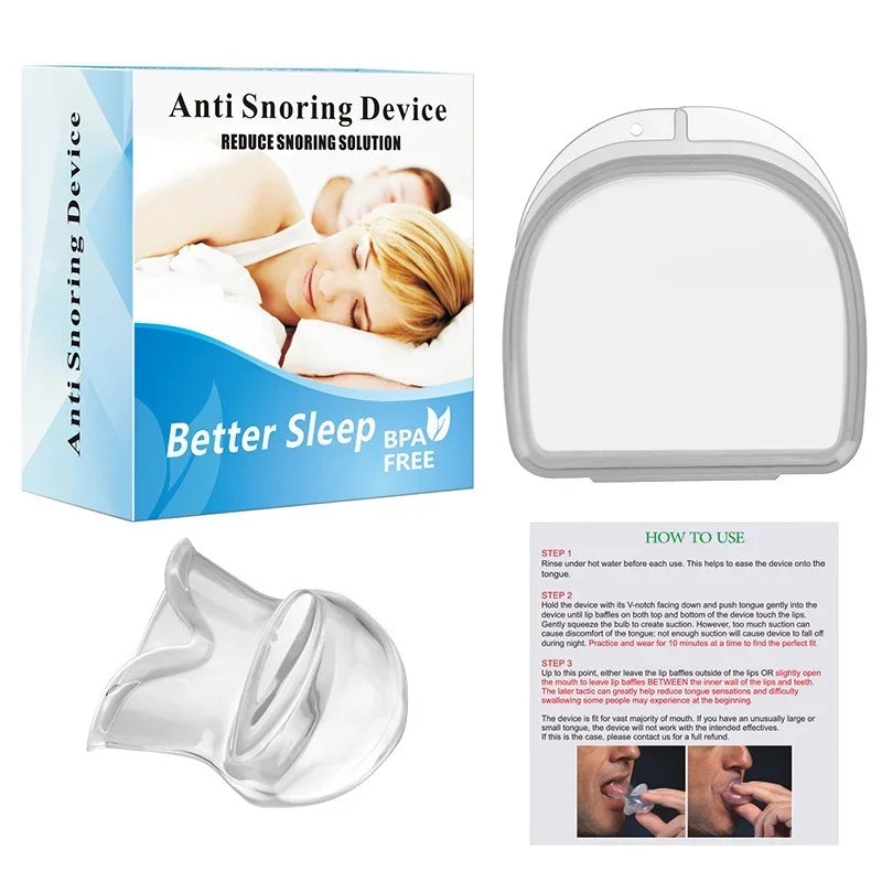 1PC Medical Silicone Anti Snore Device- Mouthpiece