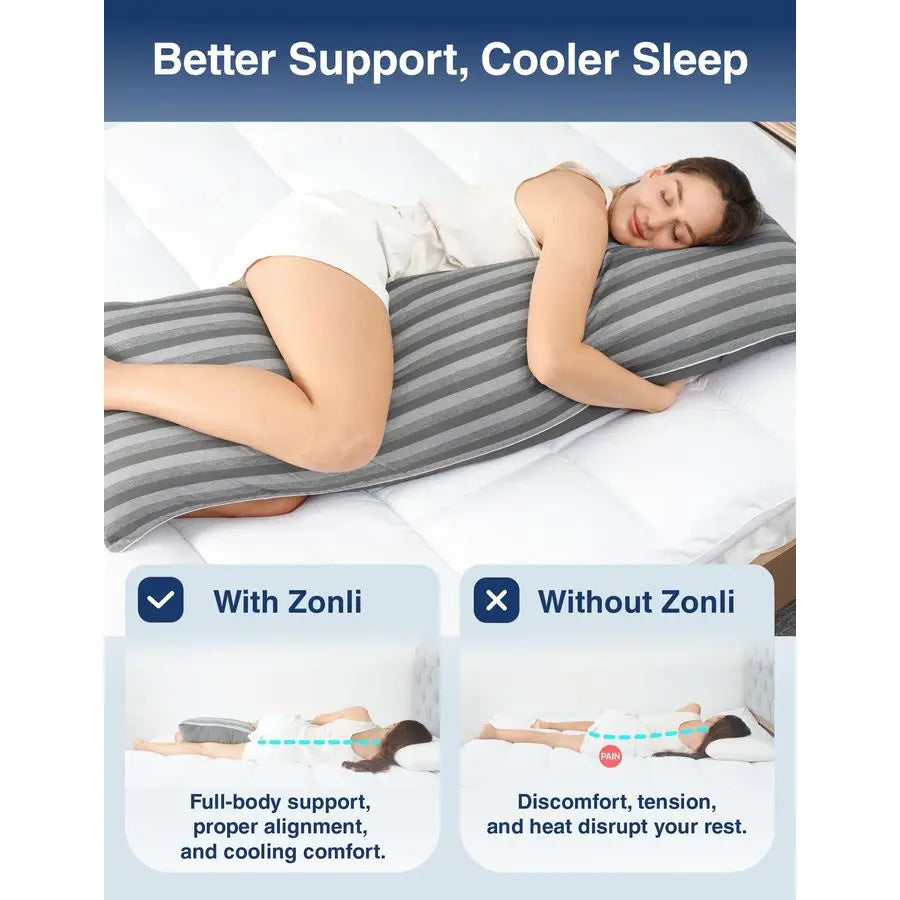 Cooling Body Pillow for Adults