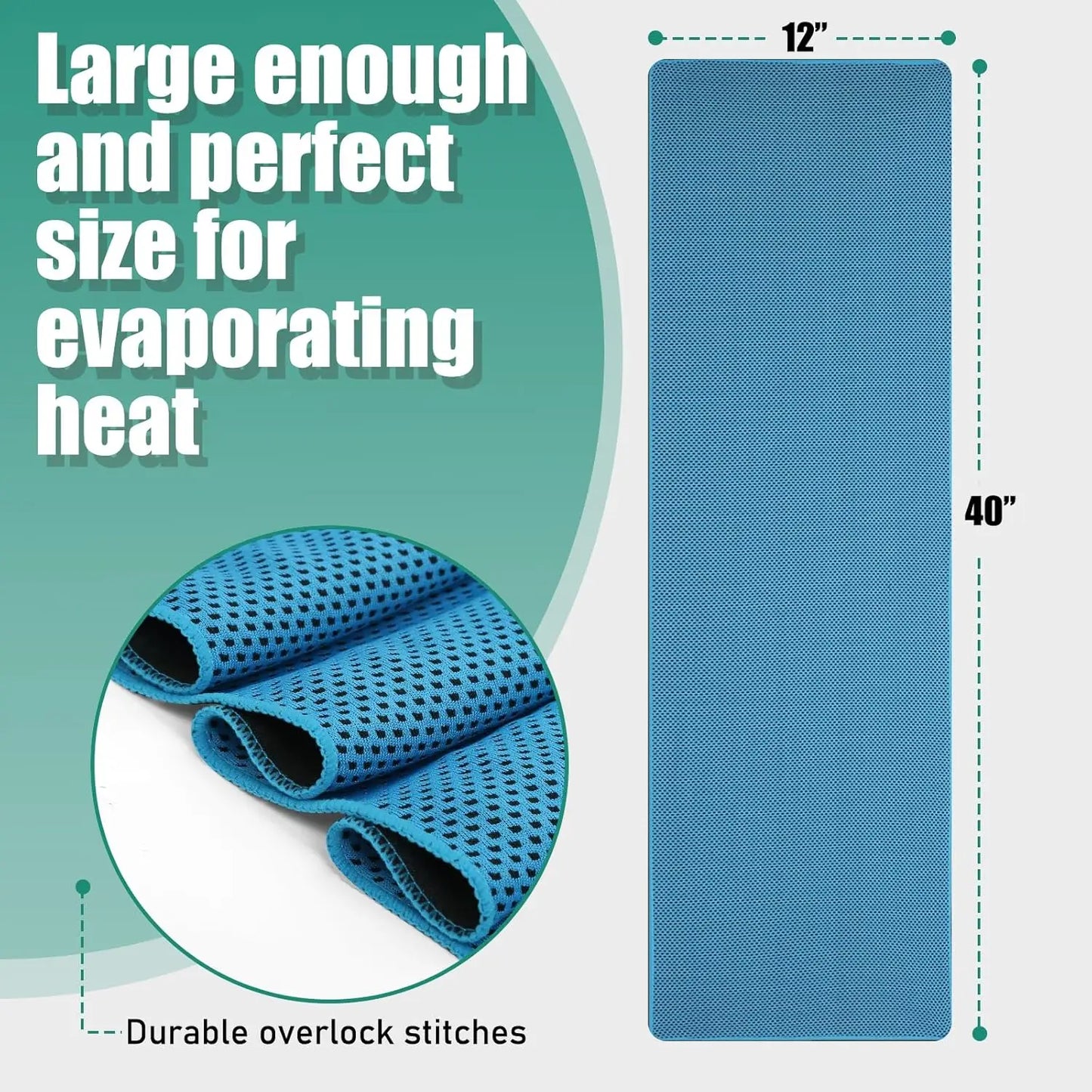 40"*12" Cooling Towels 6 Pack