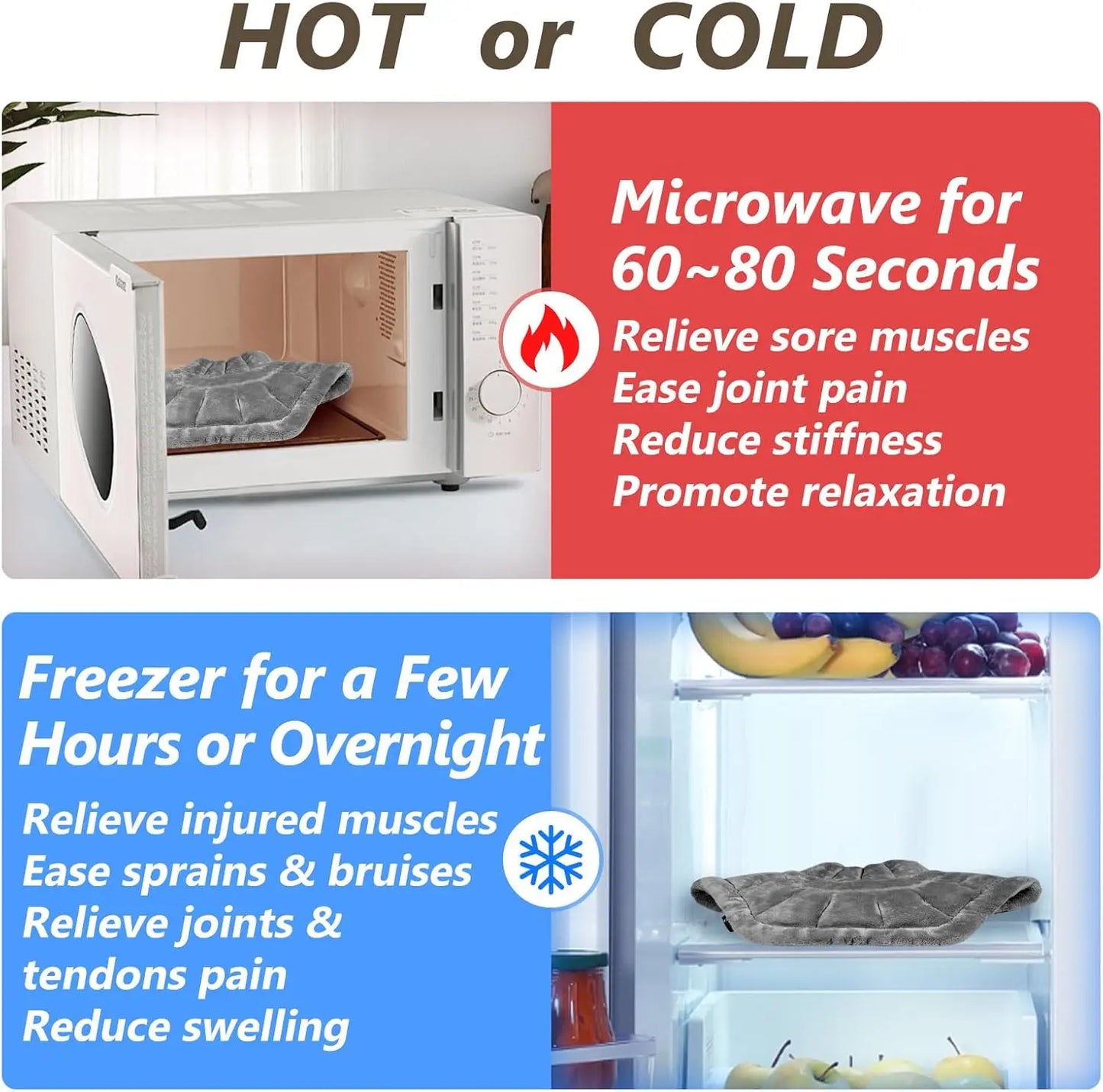 Microwave Heating Pad for Neck, Shoulders, Back