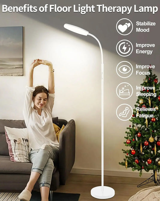 10000 Lux UV-Free Light Therapy Lamp With Remote