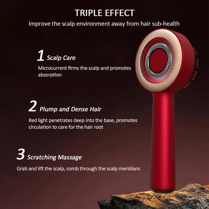 Electric Vibration Massage Comb- Red Light Therapy
