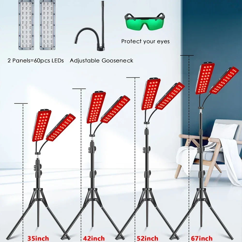 Double Heads LED Red Light Lamp