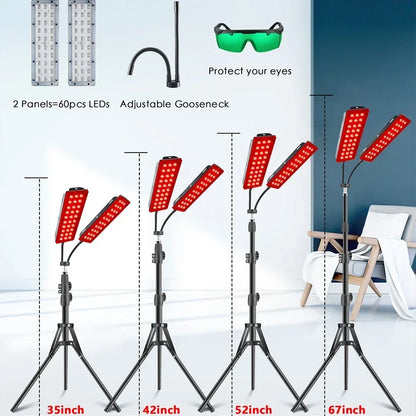 Double Heads LED Red Light Lamp