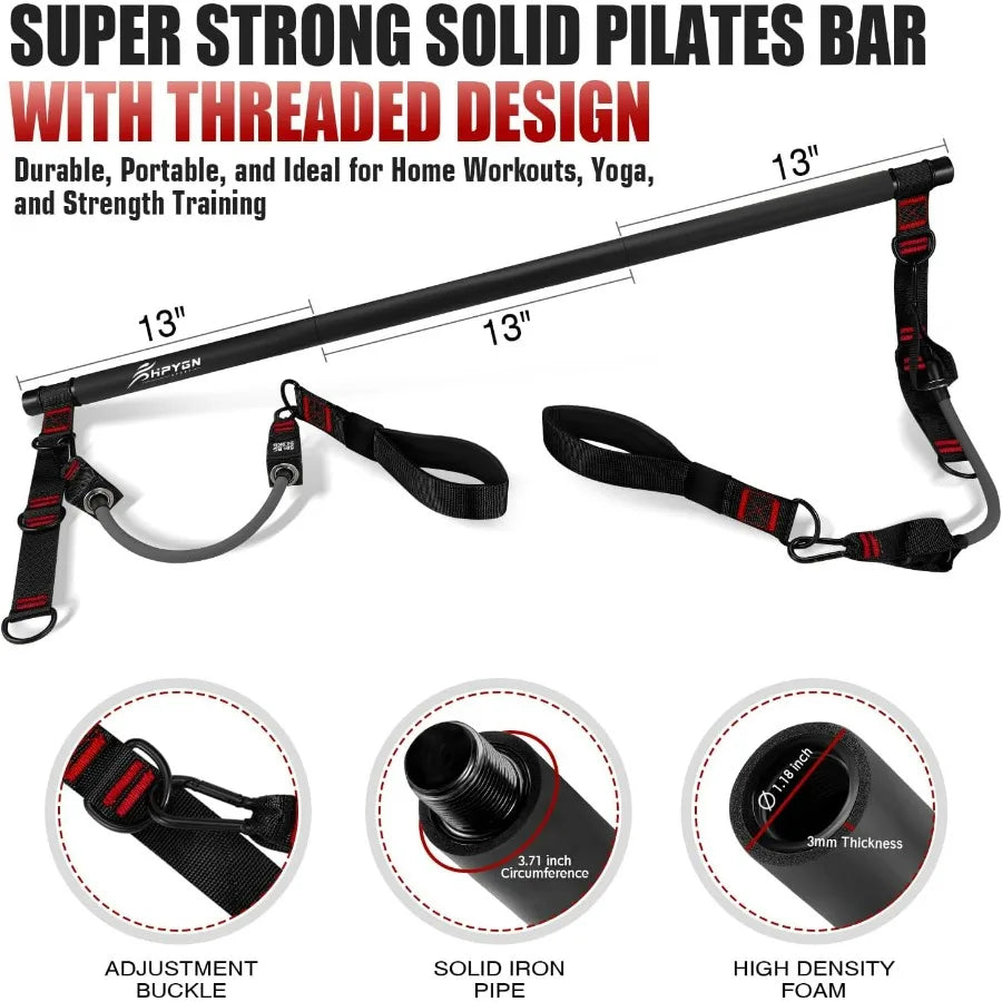 Pilates Bar Kit with Resistance Bands